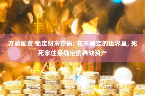 万盈配资 锁定财富密码: 在不确定的世界里, 死死拿住最确定的稀缺资产